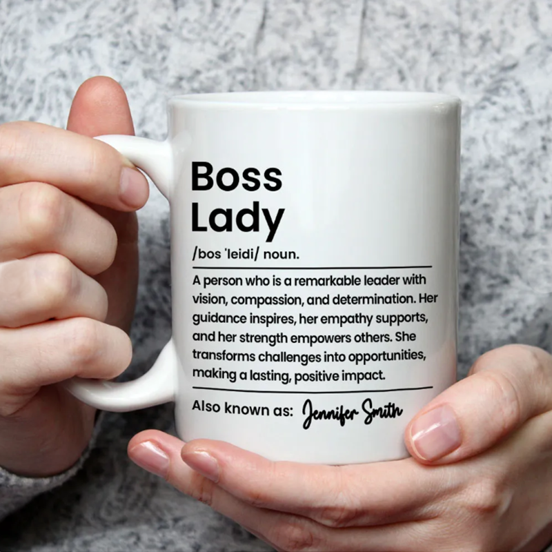 Boss Lady - Personalized Custom Coffee Mug