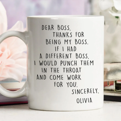 If I Had A Different Boss - Personalized Custom Coffee Mug