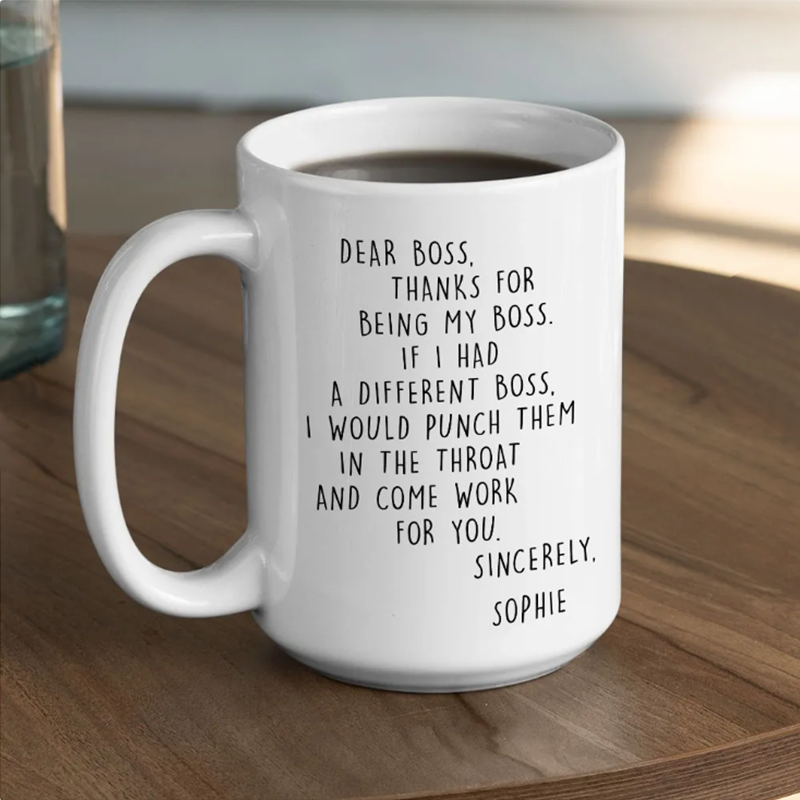 If I Had A Different Boss - Personalized Custom Coffee Mug