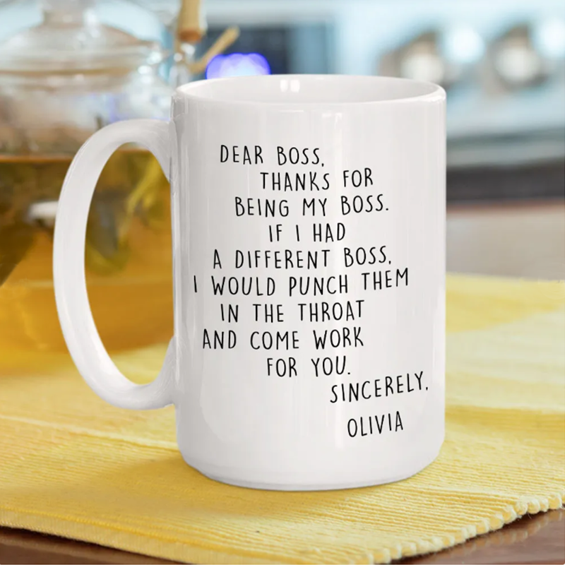 If I Had A Different Boss - Personalized Custom Coffee Mug