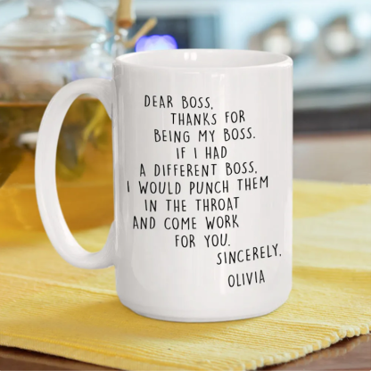 If I Had A Different Boss - Personalized Custom Coffee Mug