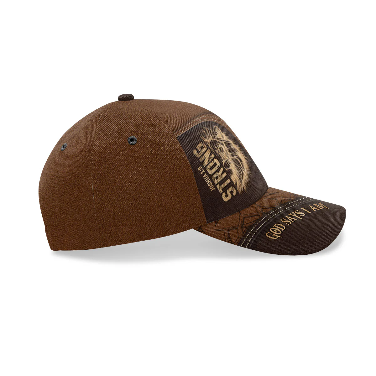 Man Of God Lion  Personalized Classic Cap