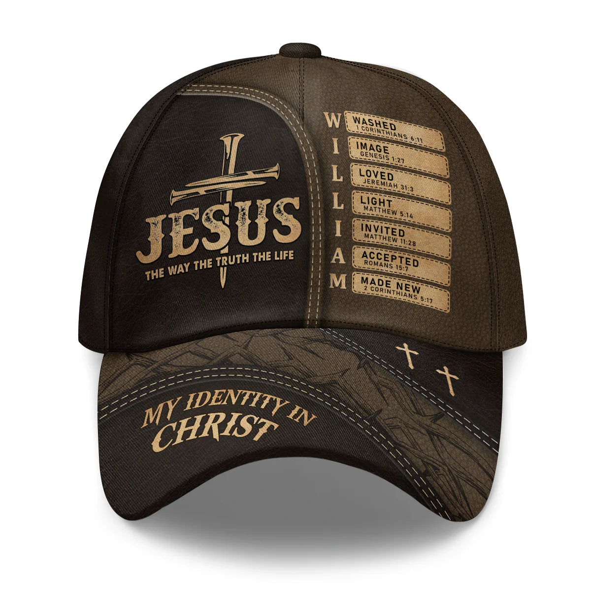 Jesus The Way The Truth The Life | Personalized Classic Cap
