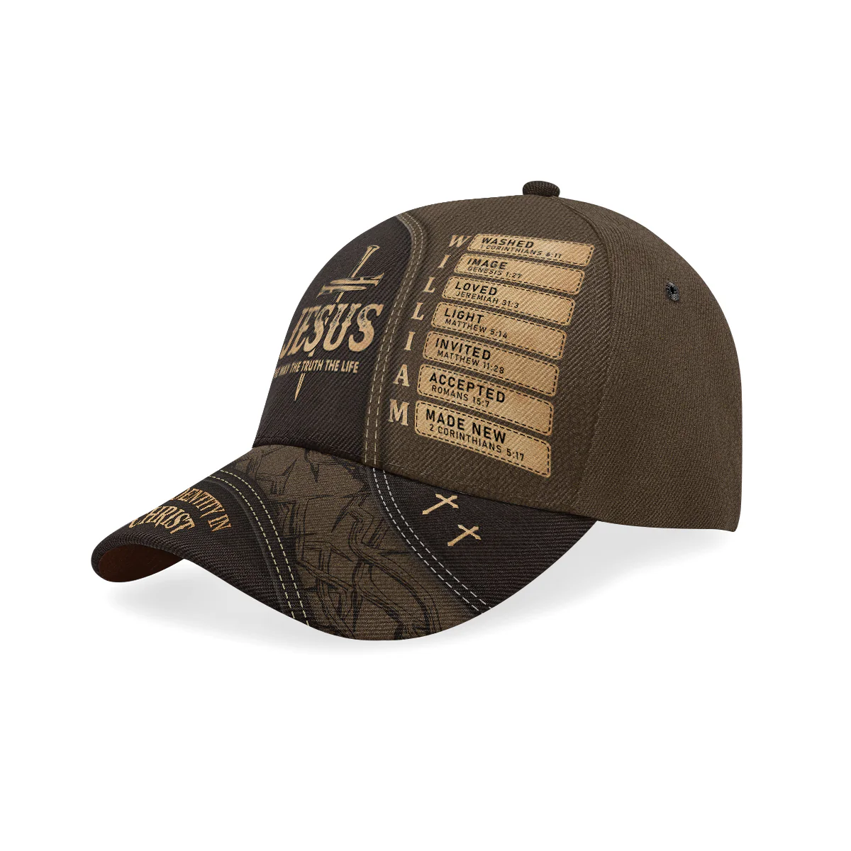 Jesus The Way The Truth The Life | Personalized Classic Cap