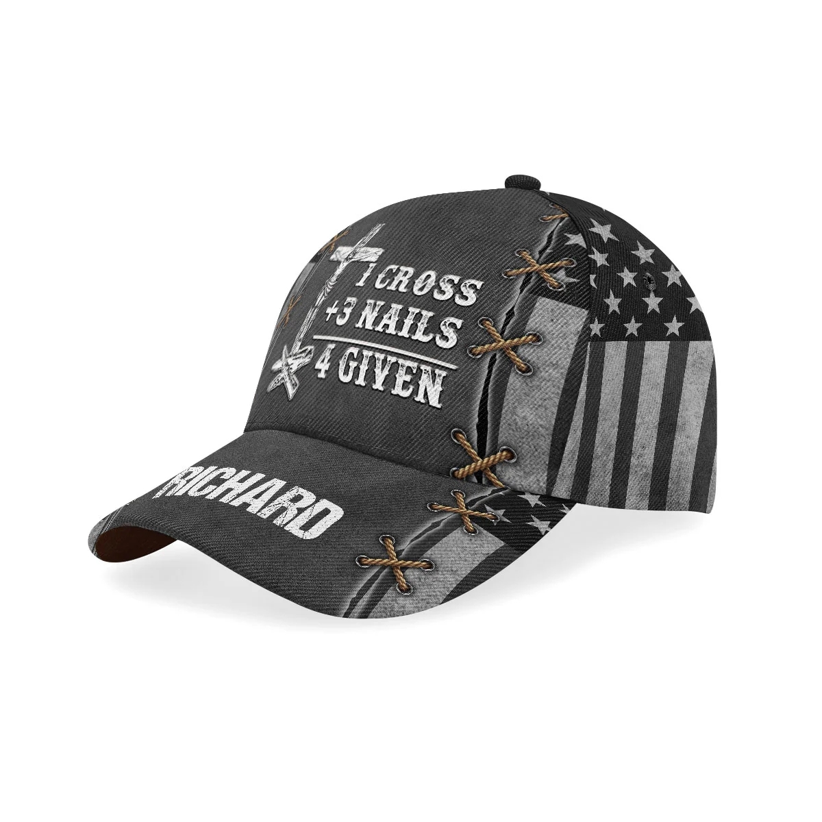 1 Cross 3 Nails 4 Given Personalized Classic Cap