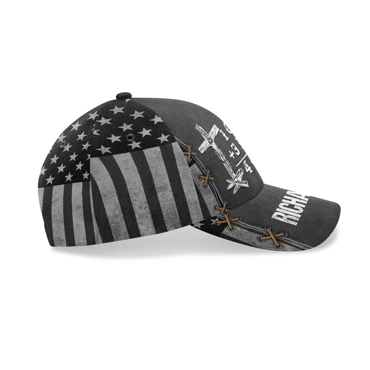 1 Cross 3 Nails 4 Given  Personalized Classic Cap