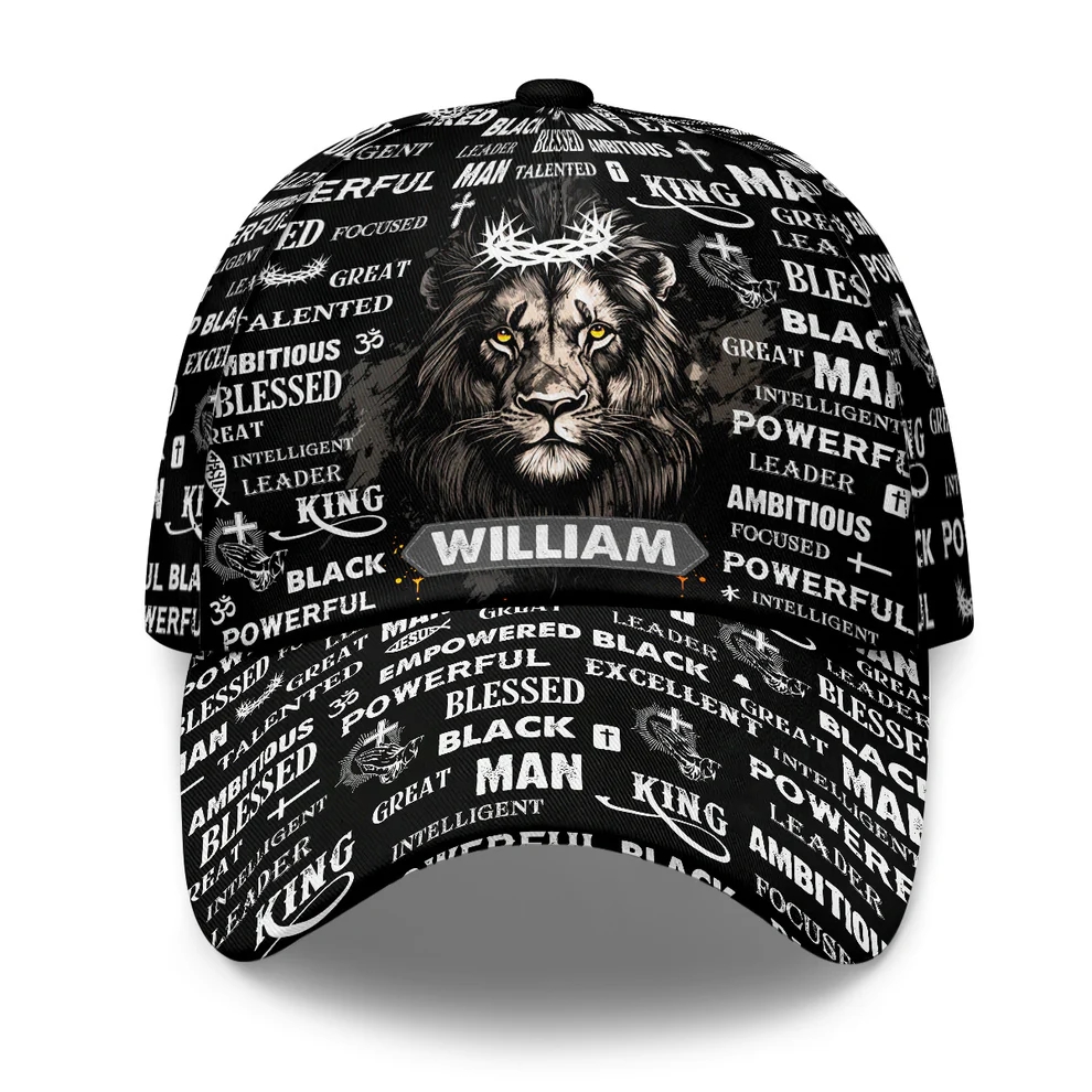 God Says I Am Black Man  Personalized Classic Cap
