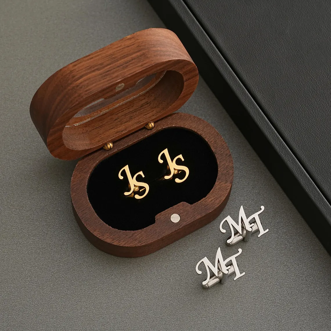 Personalized Wooden Wedding Ring Box with Clear Acrylic Cover, Custom Engraved Engagement Proposal Holder, Bridal Gift For Her