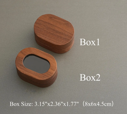 Personalized Wooden Wedding Ring Box with Clear Acrylic Cover, Custom Engraved Engagement Proposal Holder, Bridal Gift For Her