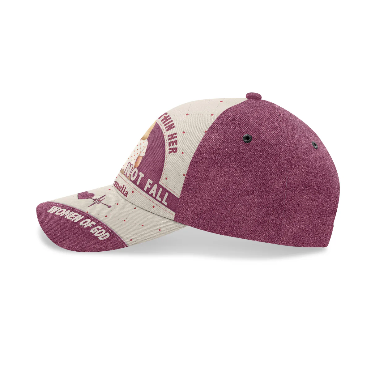 God Is Within Her She Will Not Fall  Personalized Classic Cap