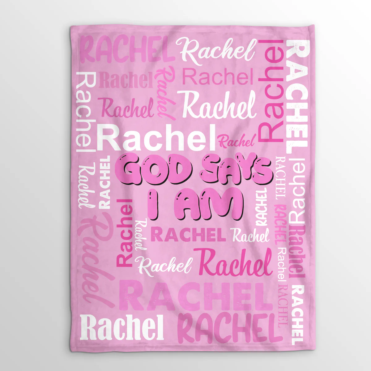 God Says I Am | Personalized Fleece Blanket BK1003