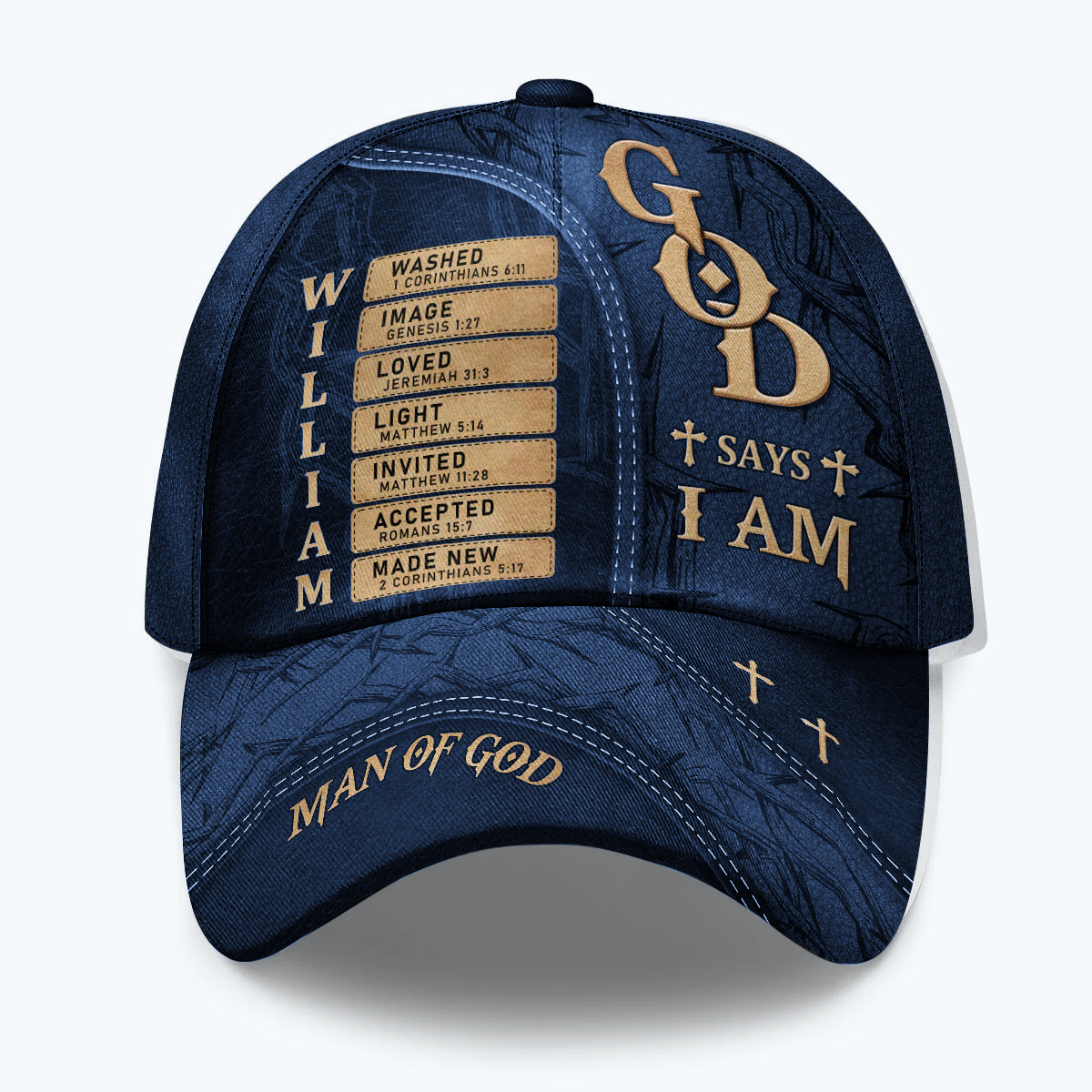 NEW |Man Of God |Personalized Classic Cap