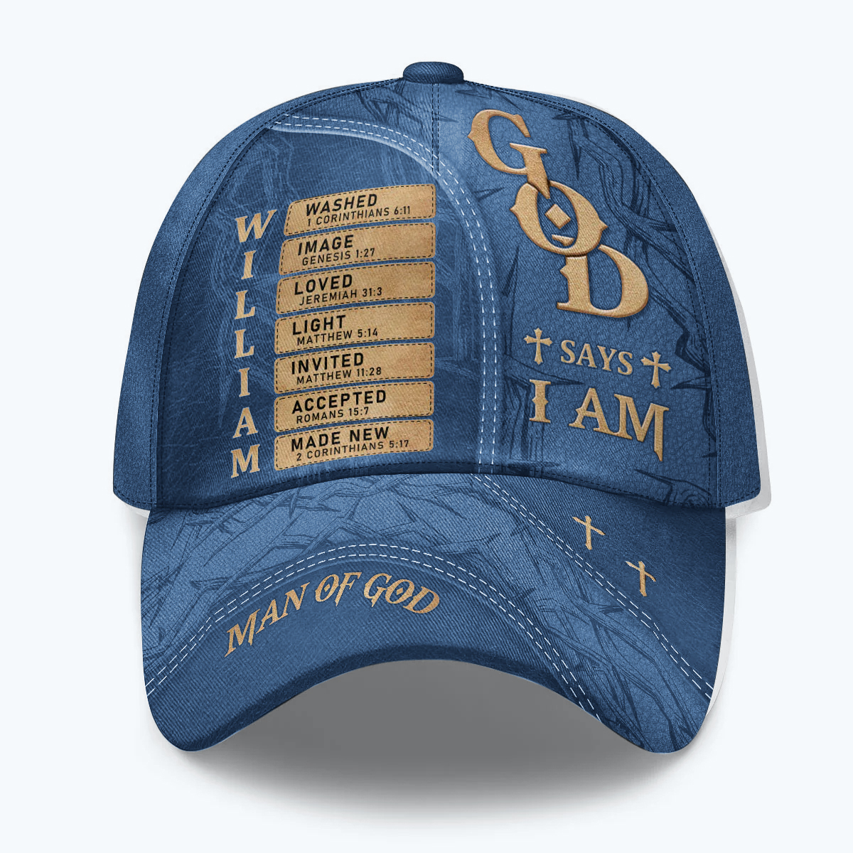NEW |Man Of God |Personalized Classic Cap