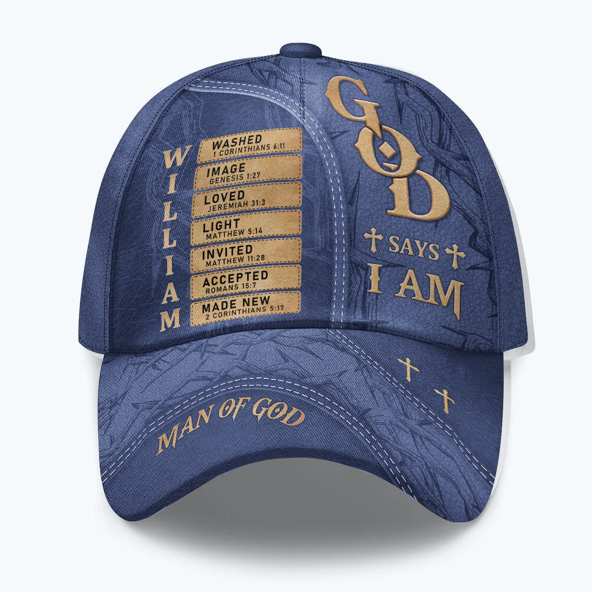 NEW |Man Of God |Personalized Classic Cap