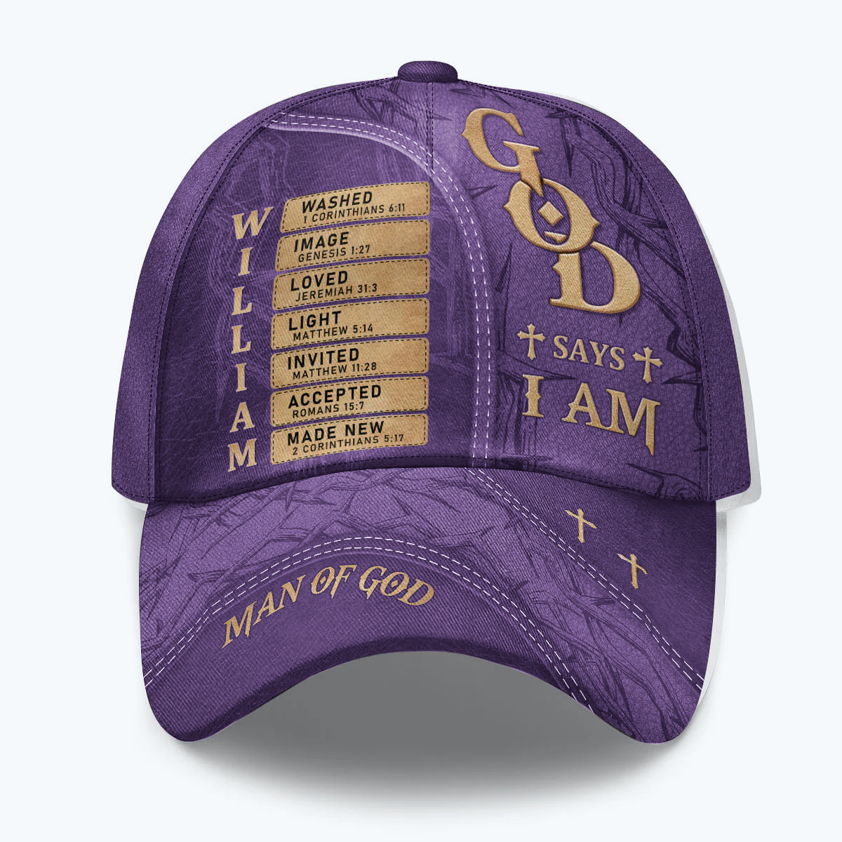 NEW |Man Of God |Personalized Classic Cap