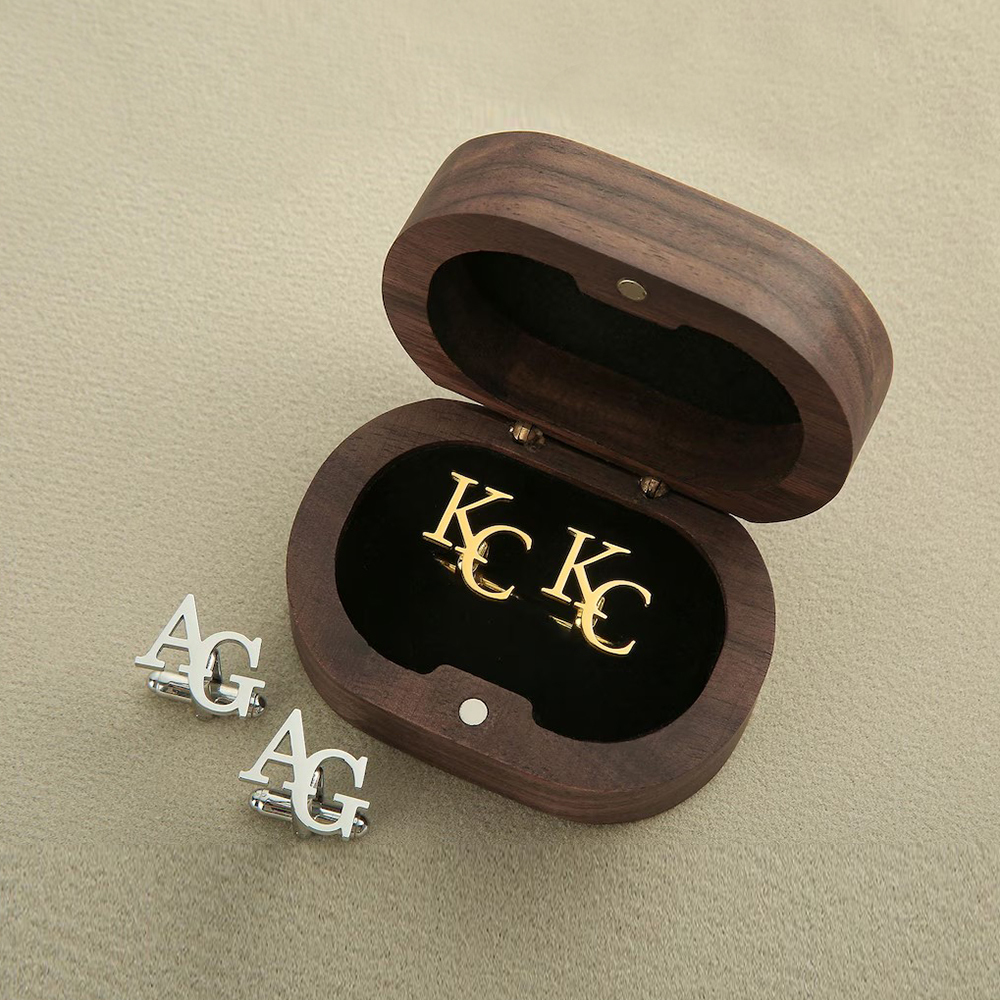 Personalized Groomsmen Cufflinks, Custom Initial Cufflinks, Groomsmen Gifts, Groomsmen Proposal, Best Man Gifts, Wedding Cufflinks for Groom