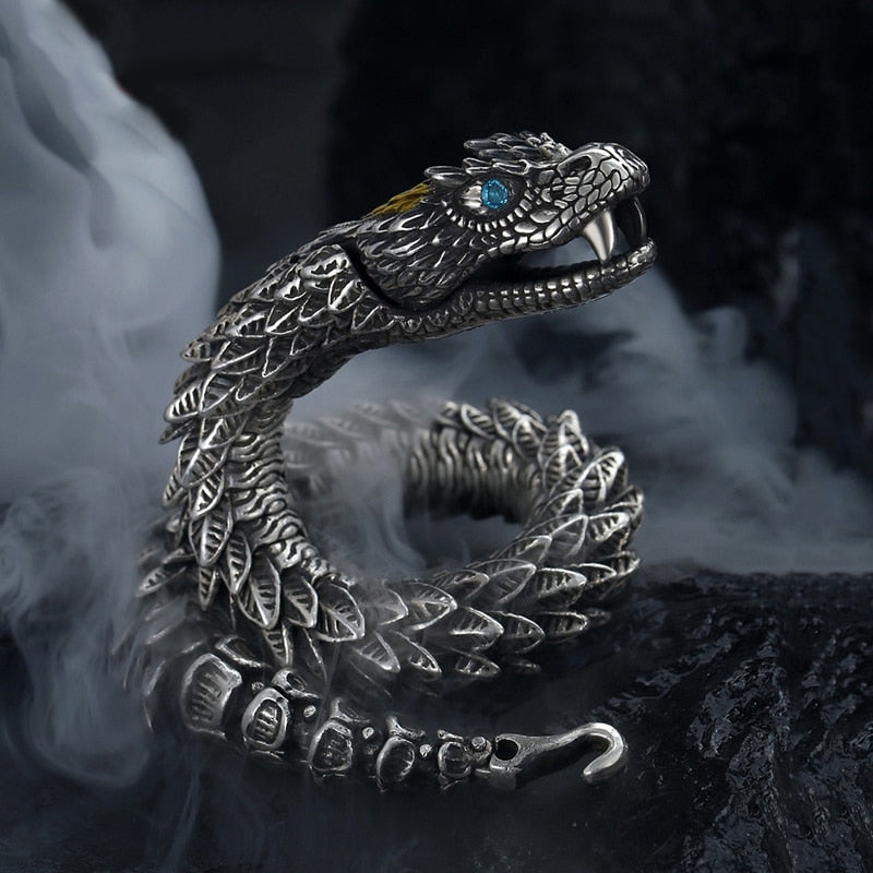 Handmade Jormungandr Snake Bracelet