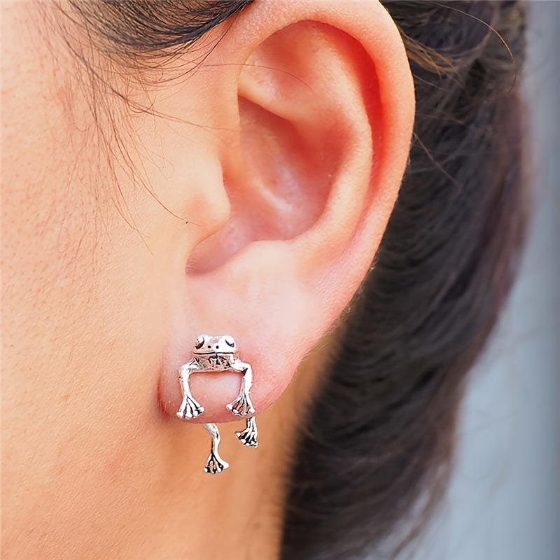 Willow Tree Frog Stud Earrings