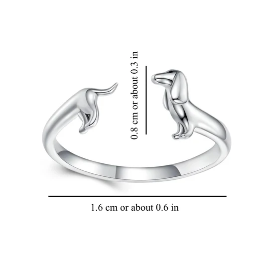 Dachshund Forever Wrap Ring