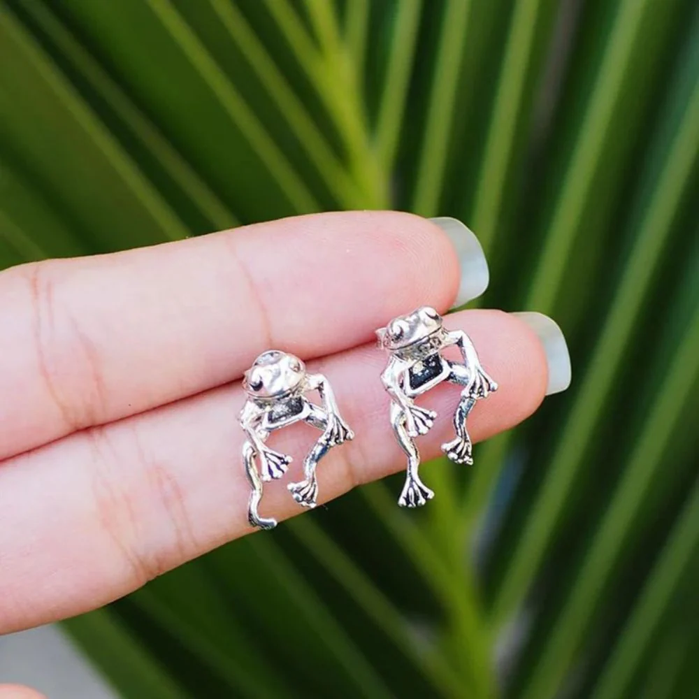 Willow Tree Frog Stud Earrings