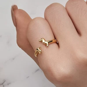 Dachshund Forever Wrap Ring