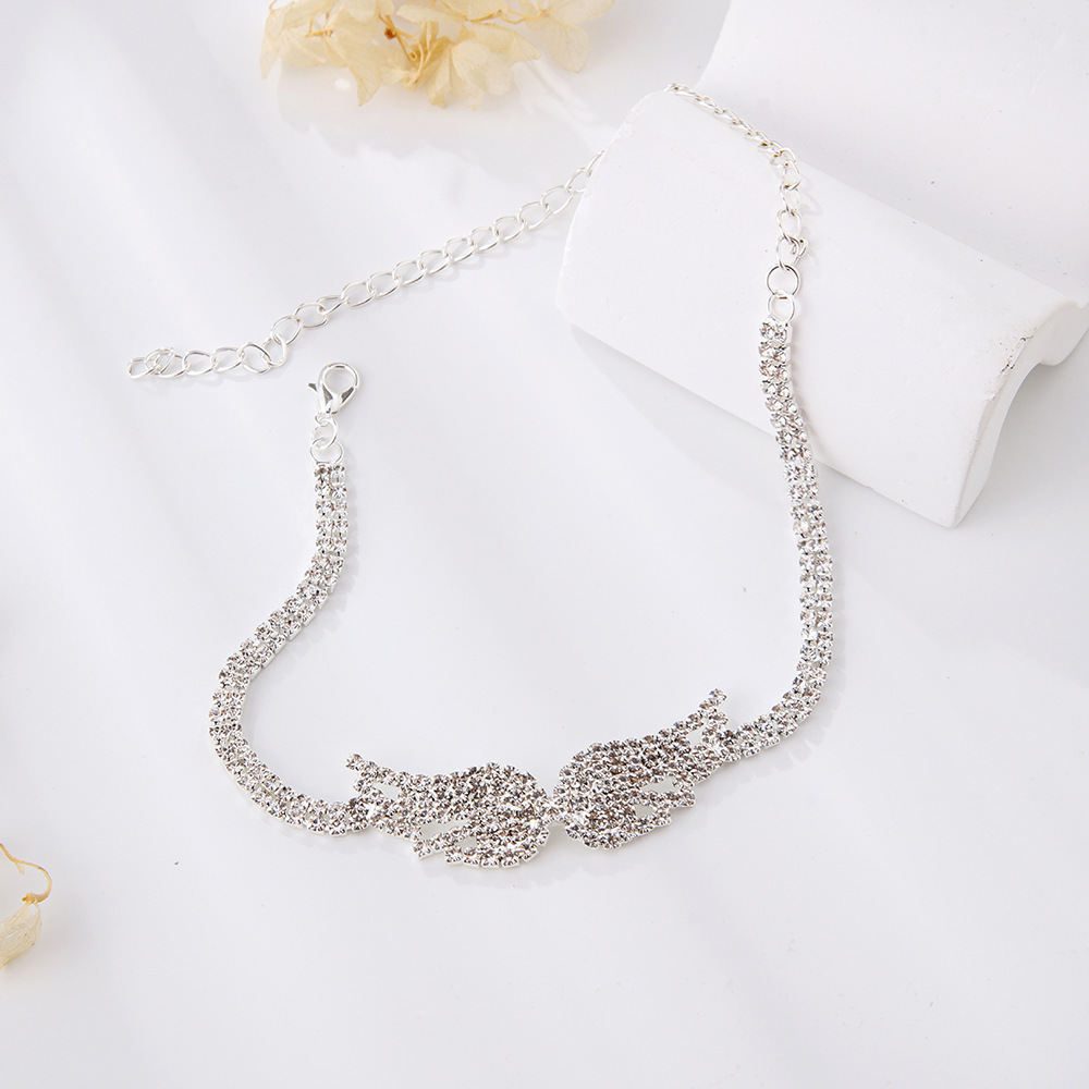 Angel wing anklet