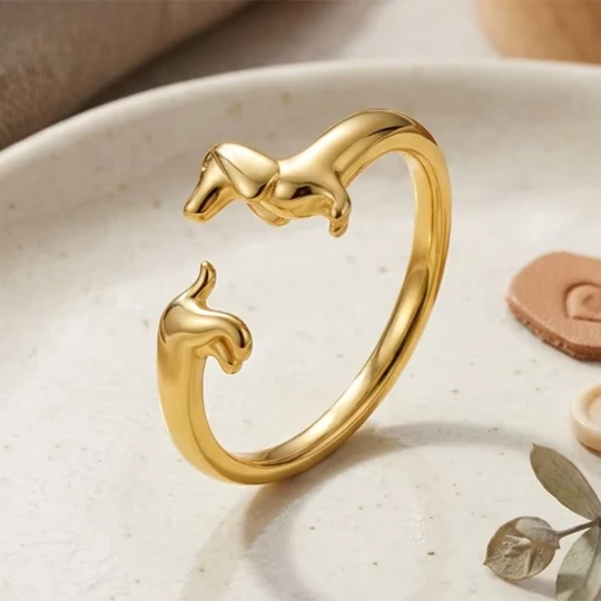 Dachshund Forever Wrap Ring