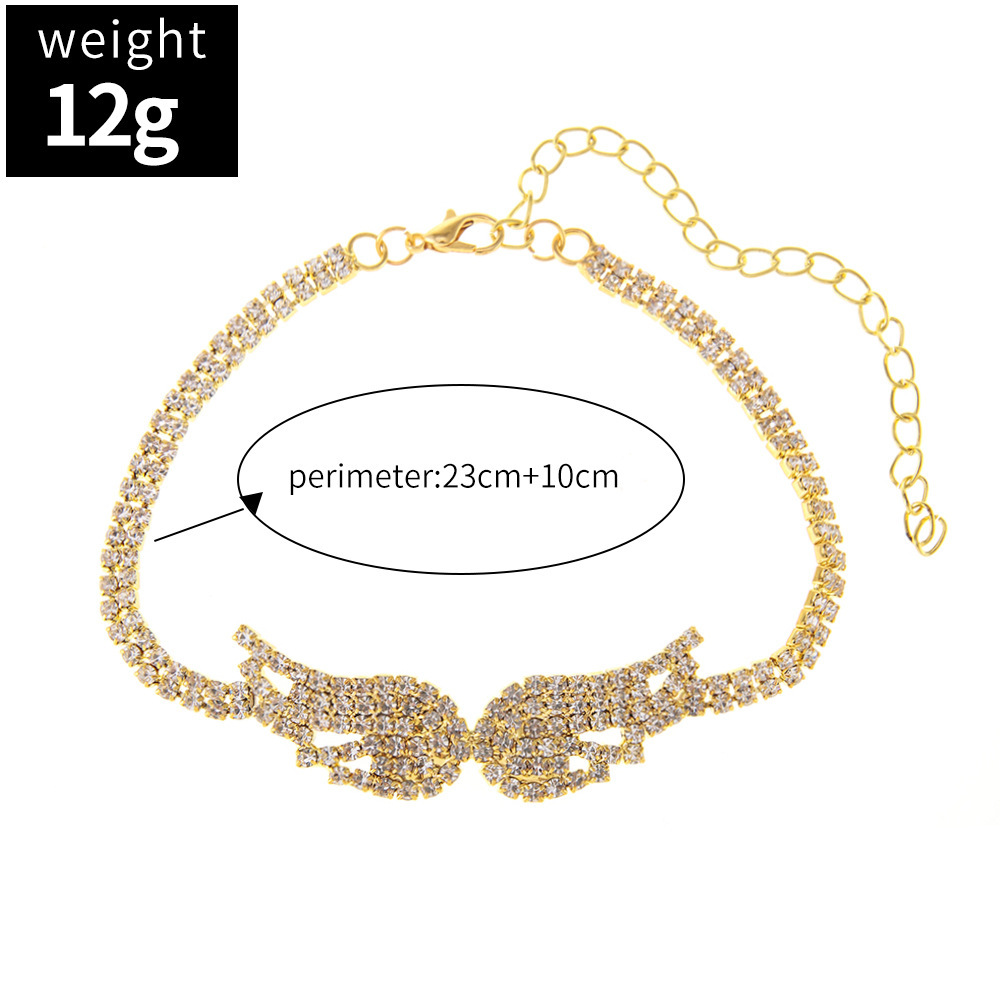 Angel wing anklet