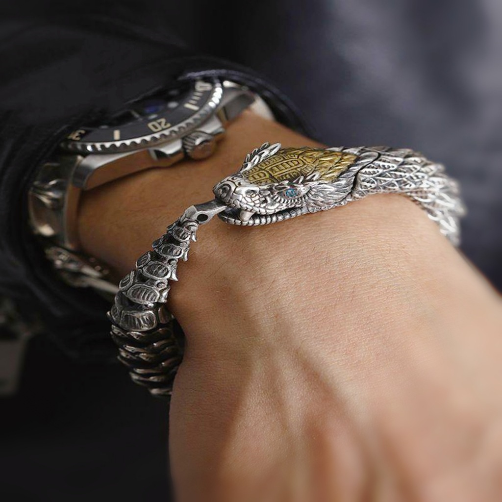 Handmade Jormungandr Snake Bracelet