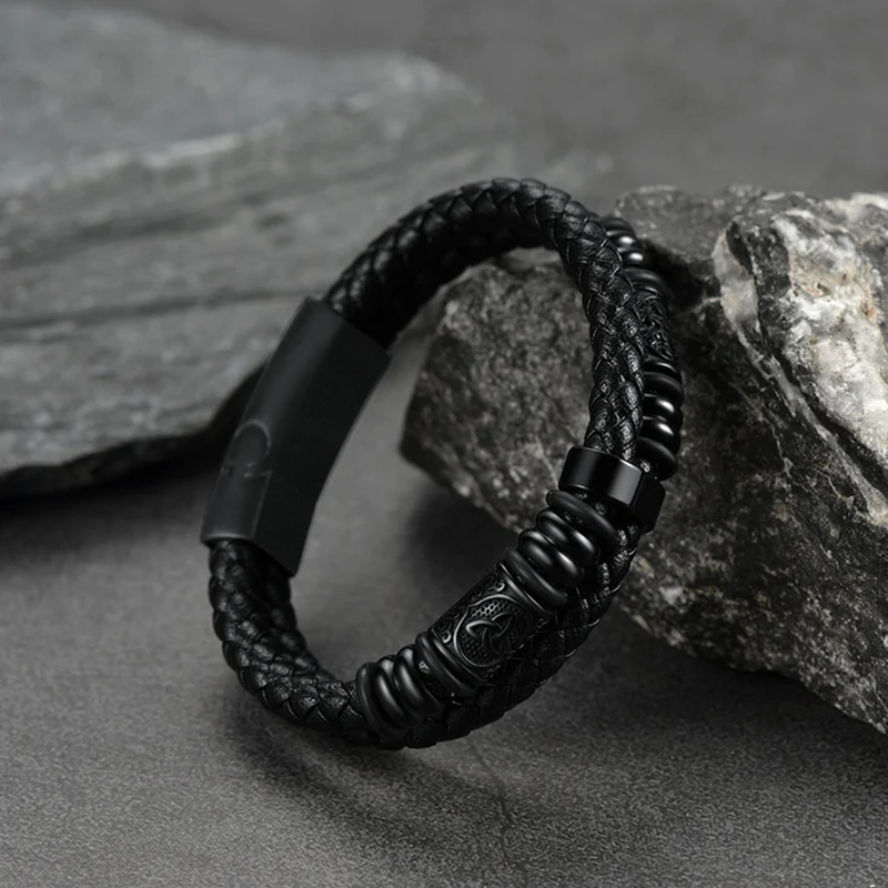 Celtic Knot and Vegvisir compass viking bracelet