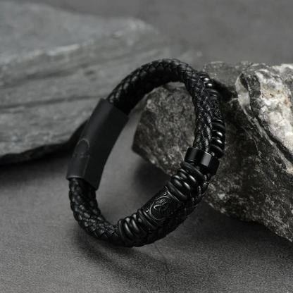 Celtic Knot and Vegvisir compass viking bracelet