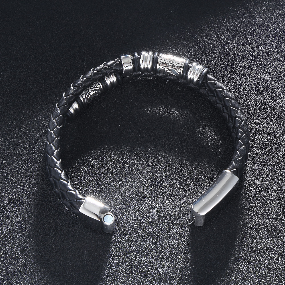 Celtic Knot and Vegvisir compass viking bracelet