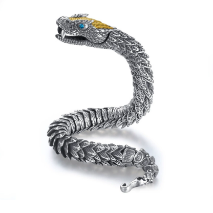 Handmade Jormungandr Snake Bracelet