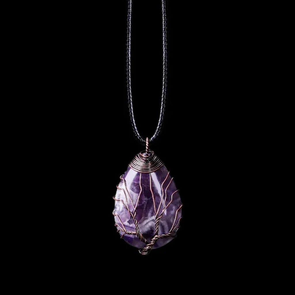 Yggdrasil Realms Crystal Pendant