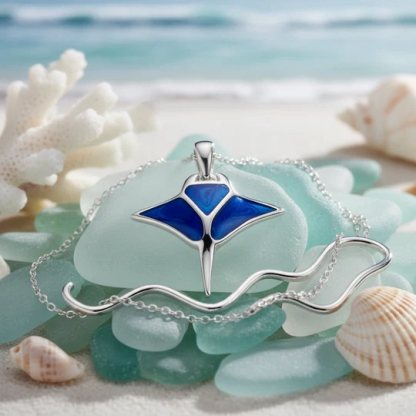 Ocean Spirit Manta Ray Necklace