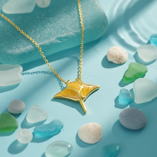 Ocean Spirit Manta Ray Necklace