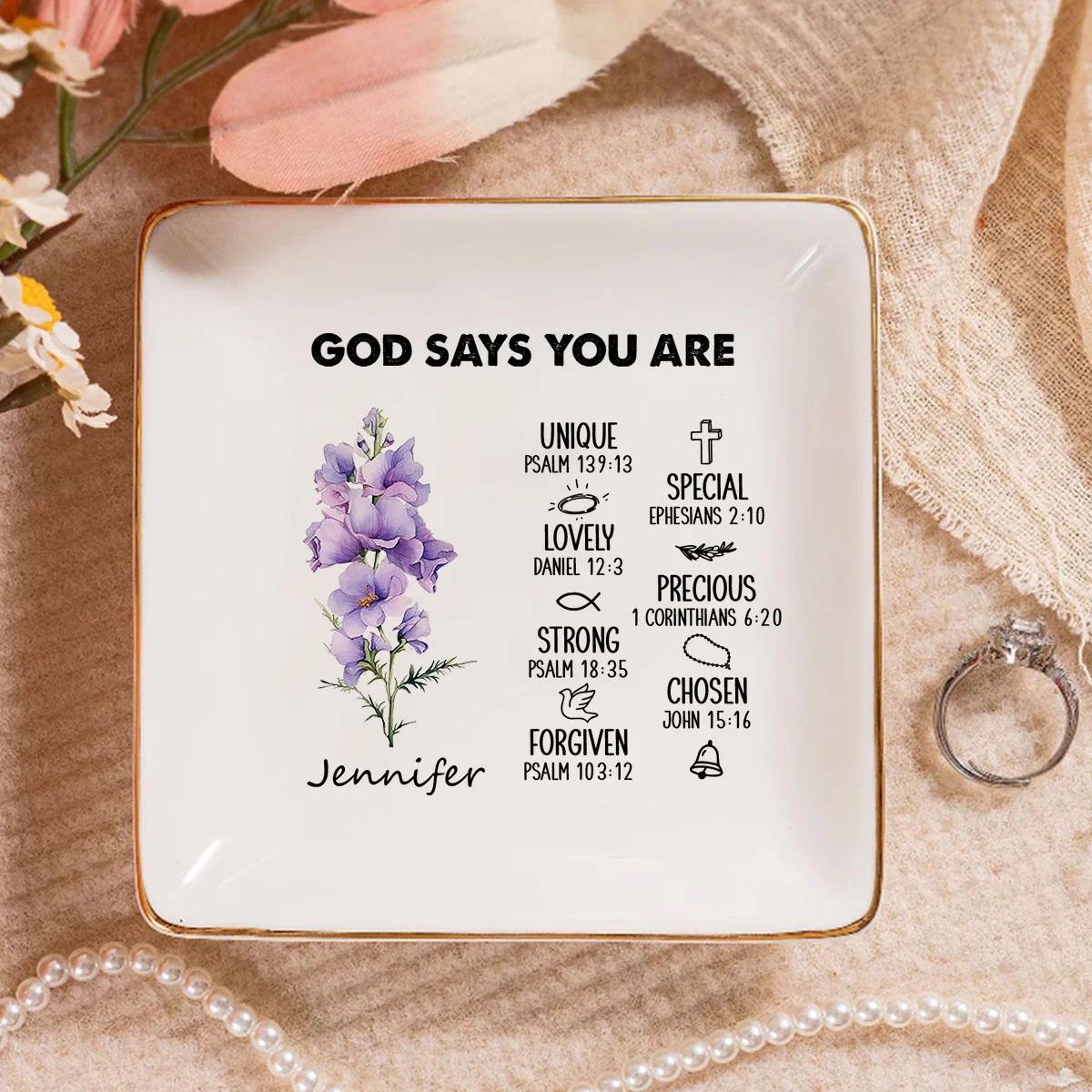 Birth Month | Personalized Jewelry Dish