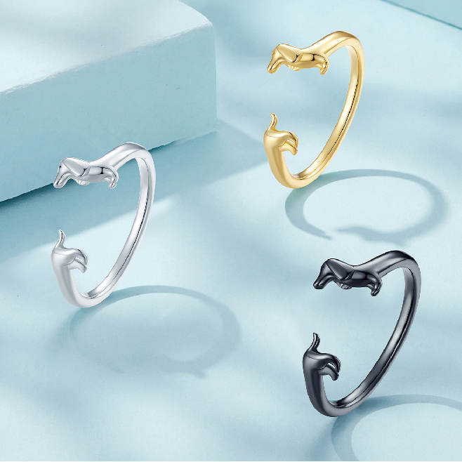 Dachshund Forever Wrap Ring