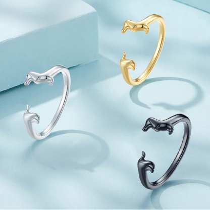 Dachshund Forever Wrap Ring