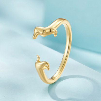 Dachshund Forever Wrap Ring