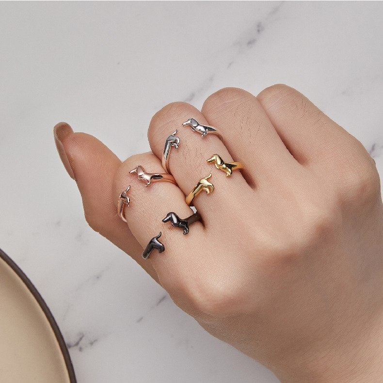 Dachshund Forever Wrap Ring