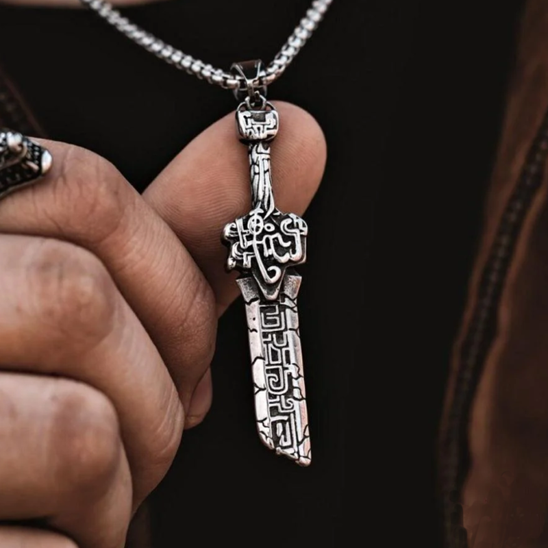 Warrior Broken Sword Necklace