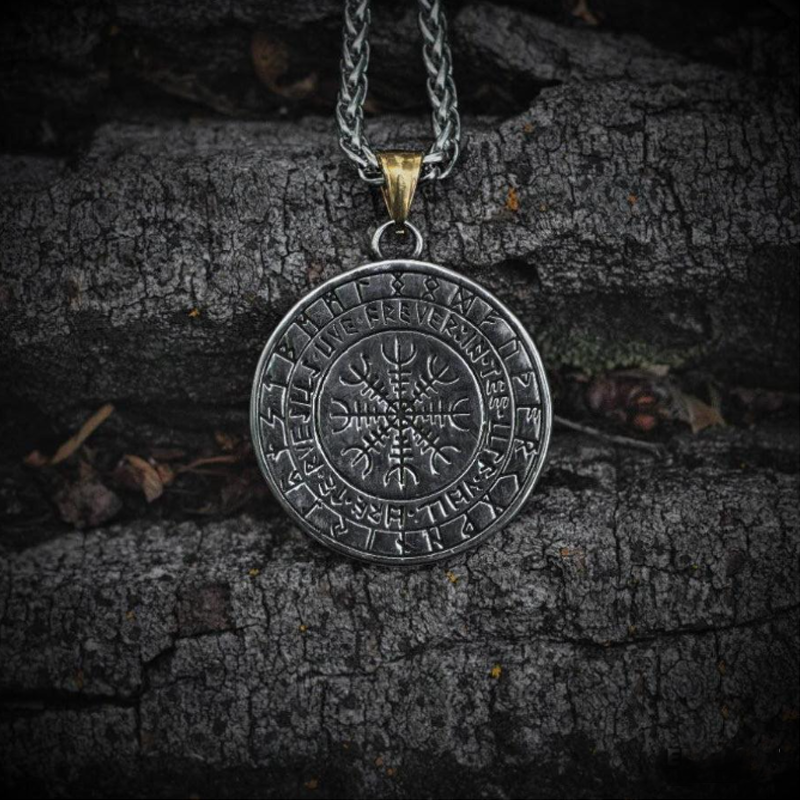 Fenrir Wolf Runic Necklace