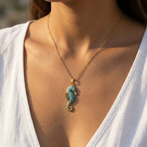 Ocean Seahorse Necklace