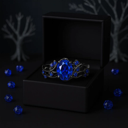 Eirwyn Blue Stone Ring