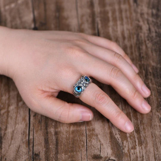Owl Eye Ring (Adjustable)