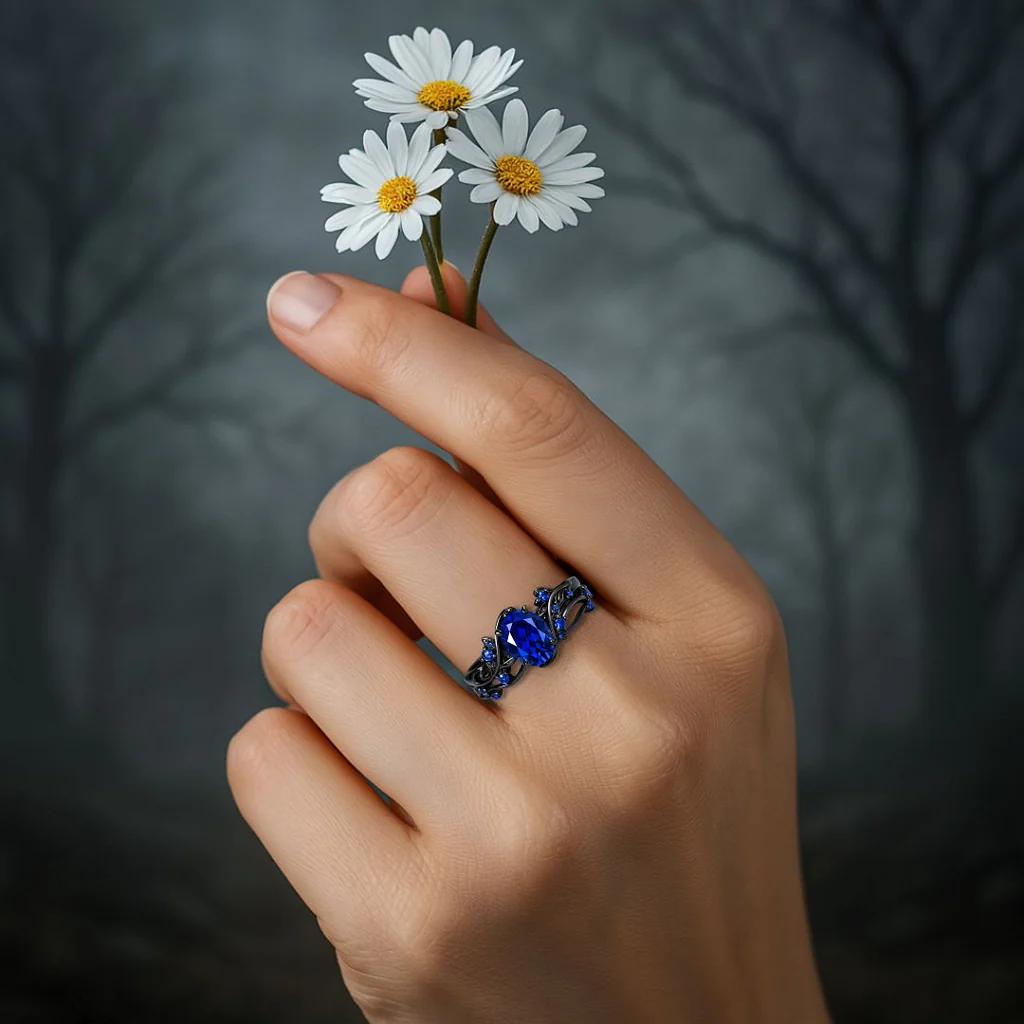 Eirwyn Blue Stone Ring