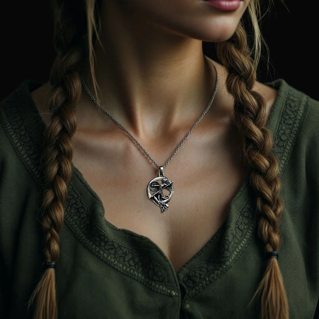 Valkyrie’s Guardian Pendant Necklace