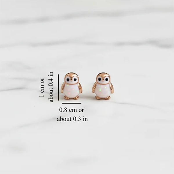 Little Opal Penguin Stud Earrings