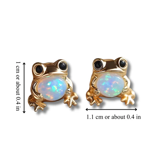 Frog Opal Earrings